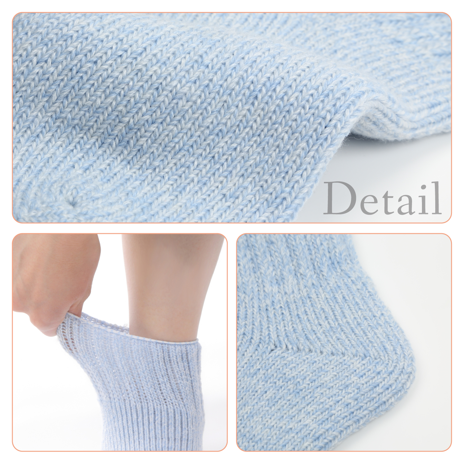 暖かいパイルミディアムソックス