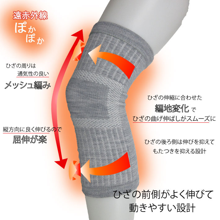 遠赤外線ひざサポーター【日本製】男女兼用