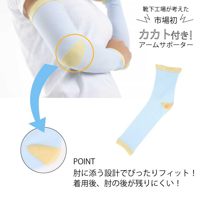 カカト付きアームサポーター