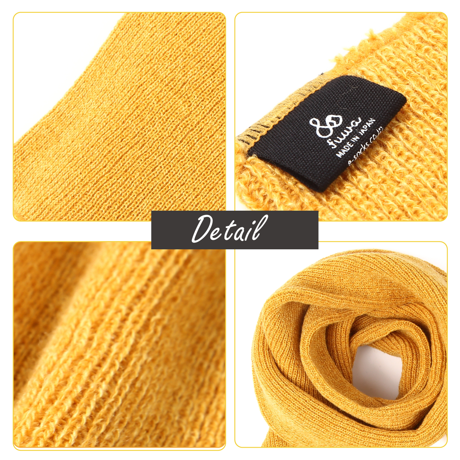 リブ編みニットマフラー