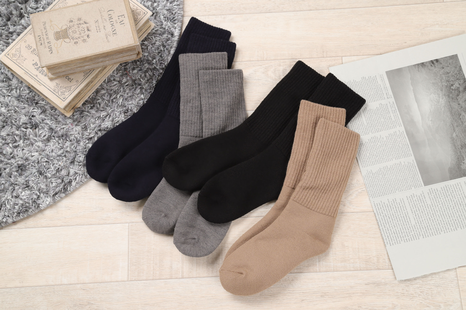 極暖パイルソックス