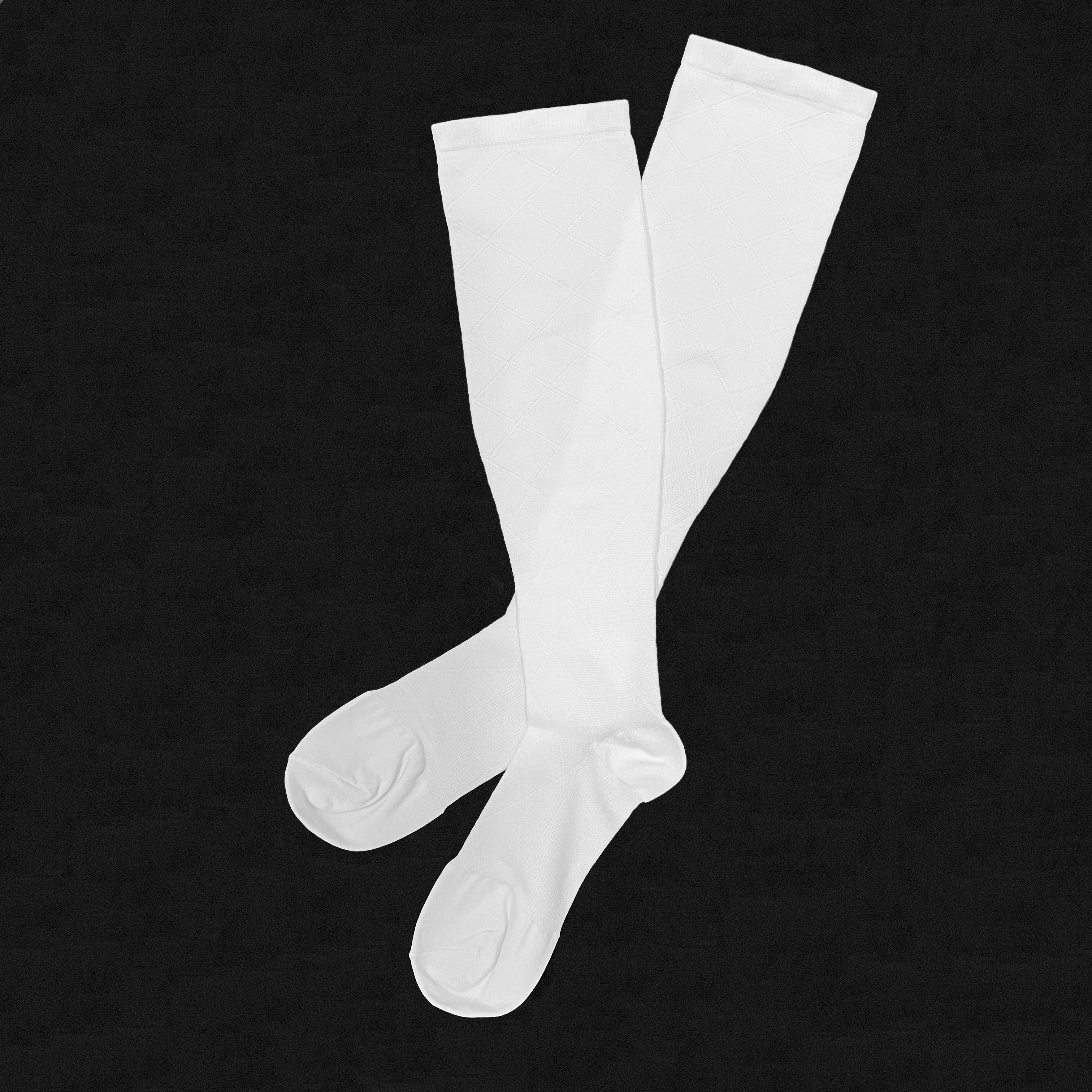 着圧ソックス（ダイヤ柄）